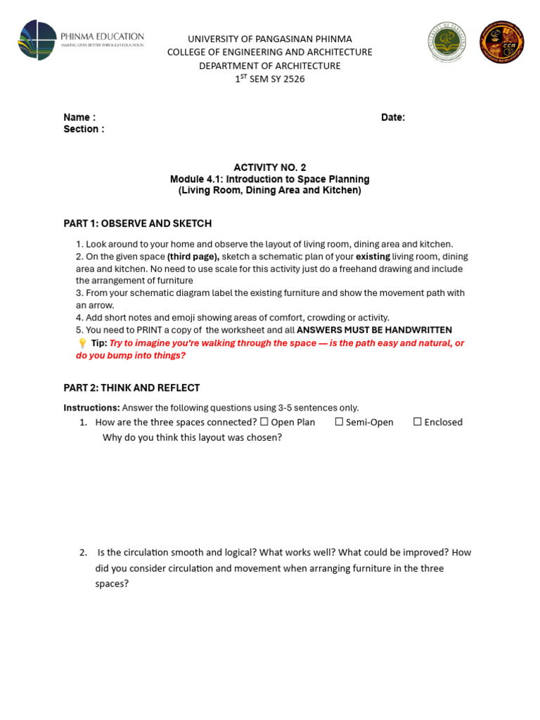 Arc 152 - p2 - Activity No. 2 (LDK) | PDF