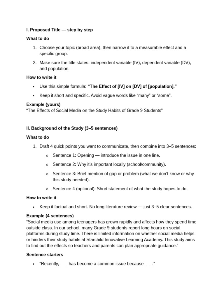 GRD10 Detailed Process of Making Title Proposal | PDF | Question ...
