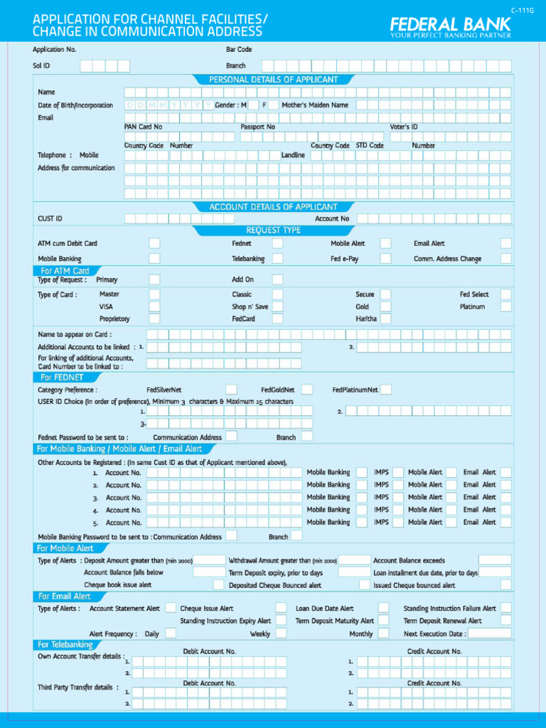 Channel Facility Form | PDF