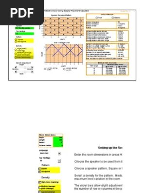Ceiling Speaker Calculator V3 2 Loudspeaker Length