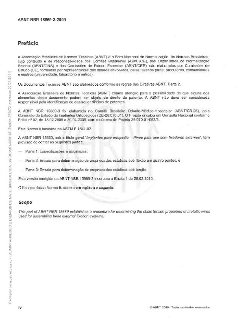 Abnt NBR 15669-3 (2009) | PDF