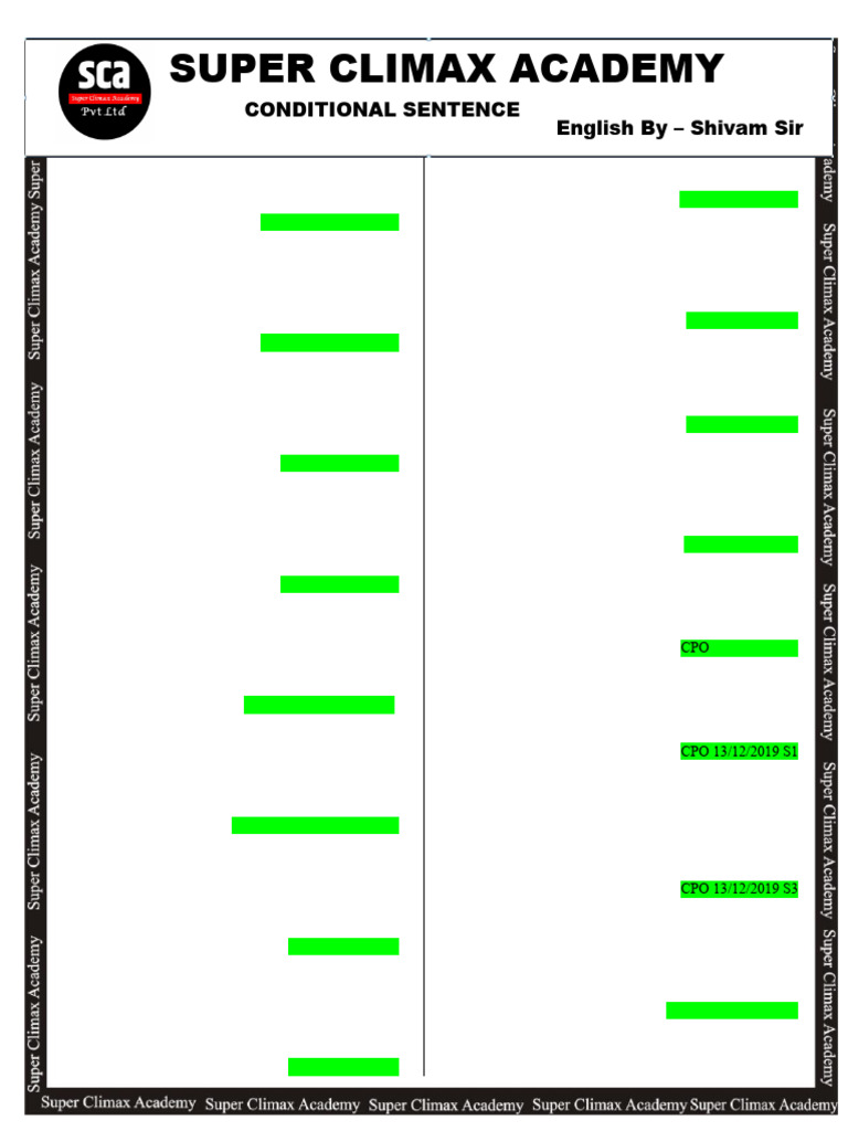Conditional Sentence Errors Analysis | PDF
