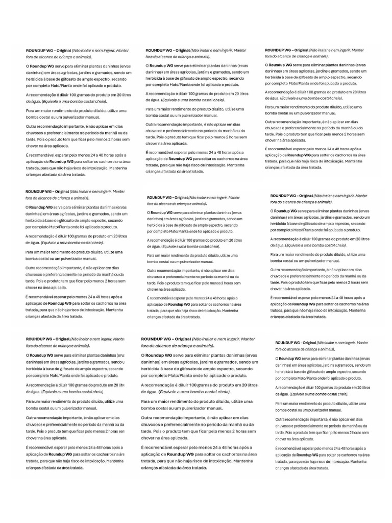 Roundup | PDF