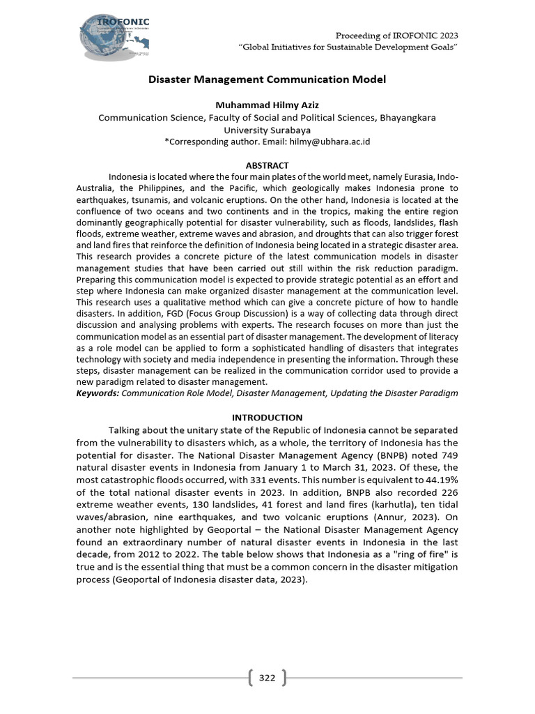 37-Article Text-183-1-10-20240129 | PDF | Natural Disasters | Disaster ...