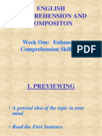 Comprehension Skills