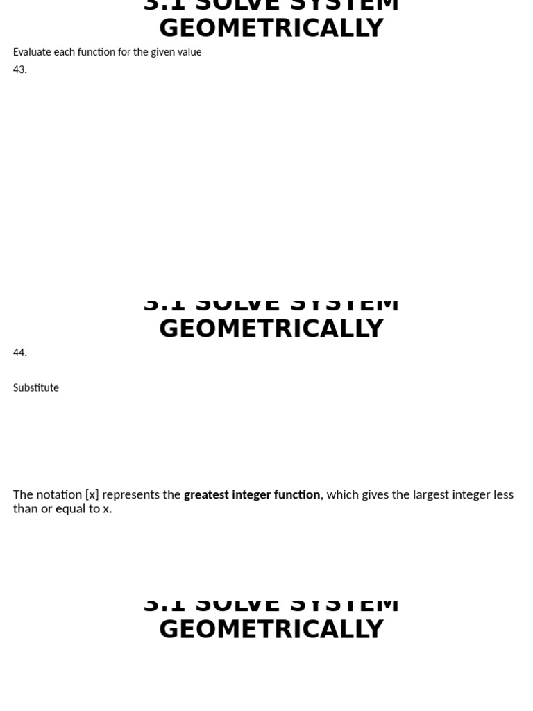 Geometric Solutions and Inverses | PDF