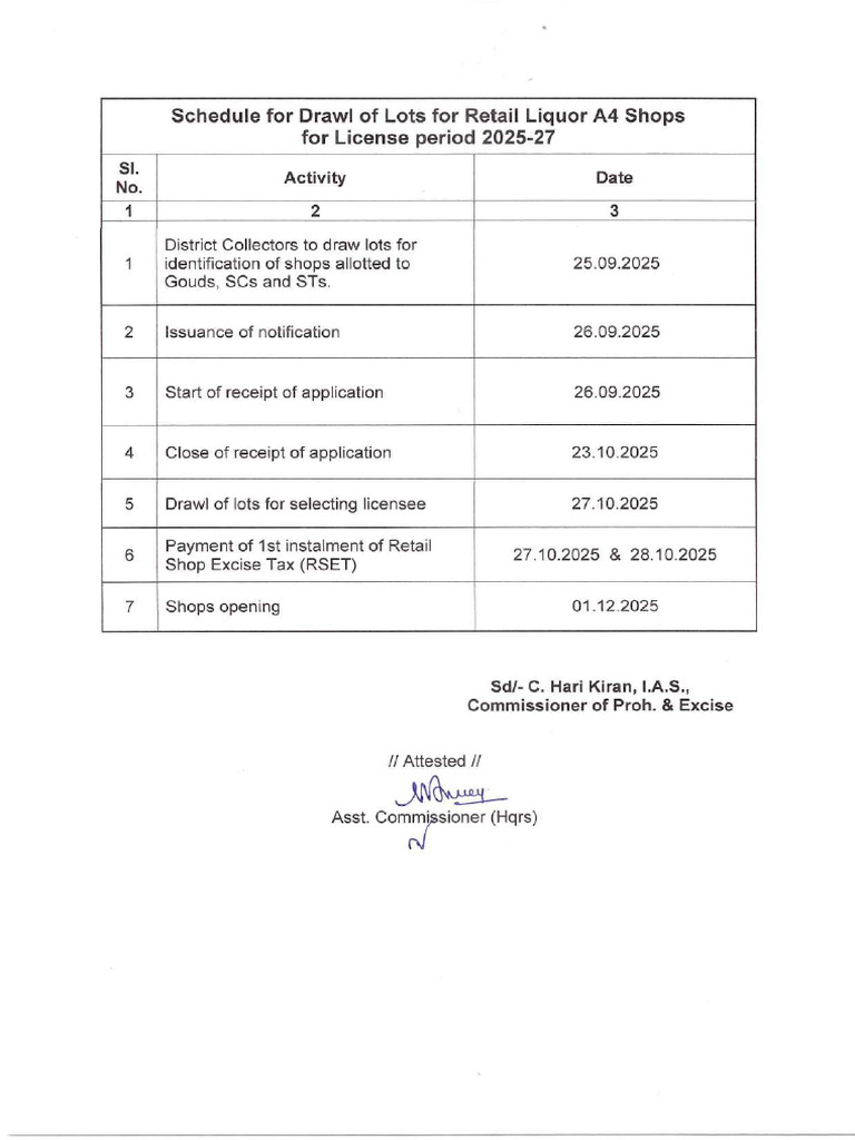 Schedule | PDF