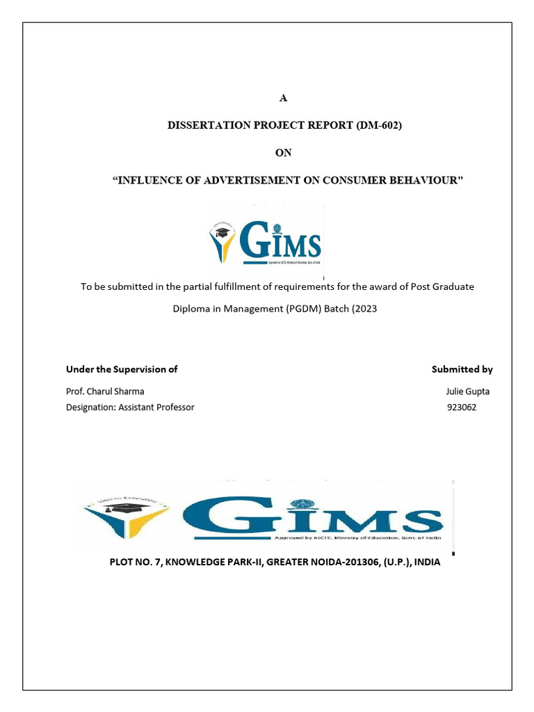 Dissertation D | PDF | Advertising | Brand