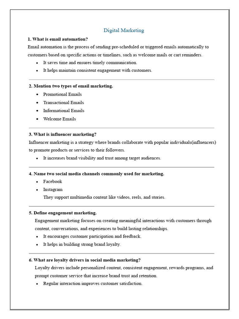 Email Automation & Social Media Marketing Guide | PDF | Brand | Digital ...