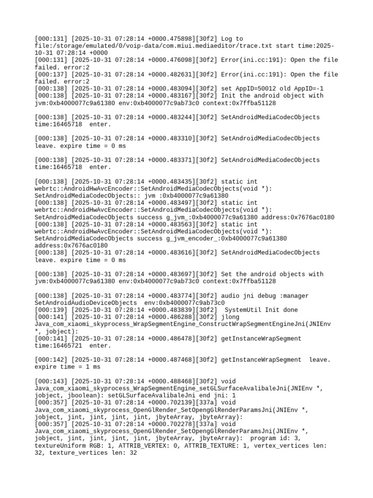 Android Media Codec Error Log | PDF | Computer Programming | Software ...