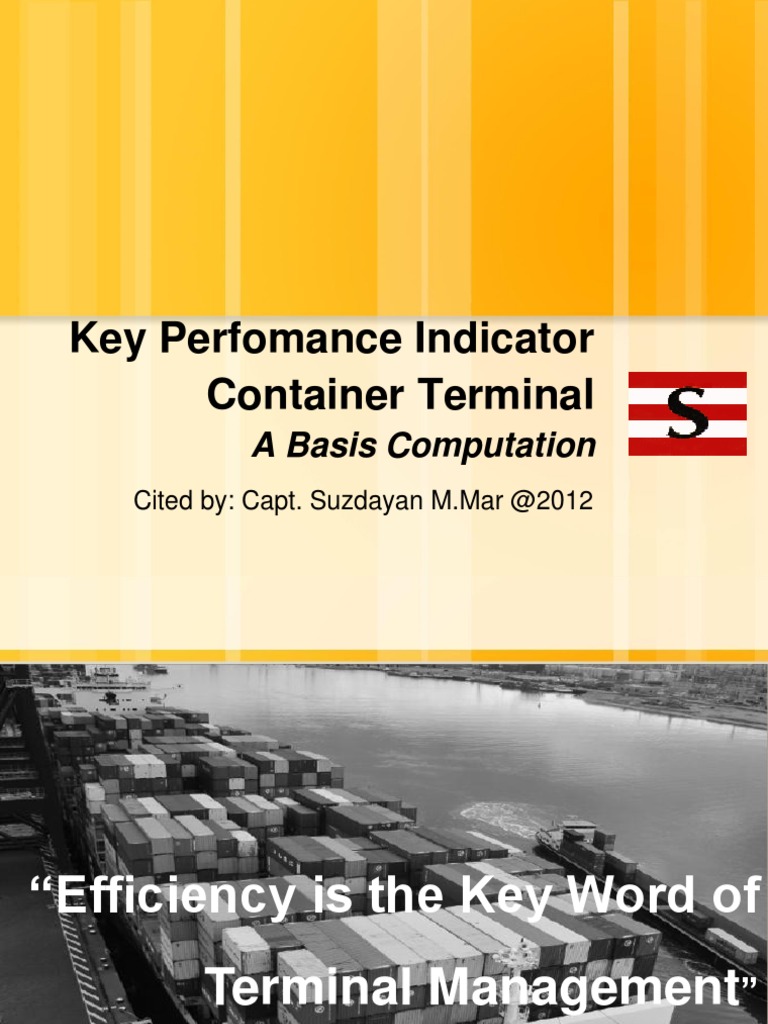 Indikator Kinerja Terminal Kontainer | PDF | Tonase | Kapal