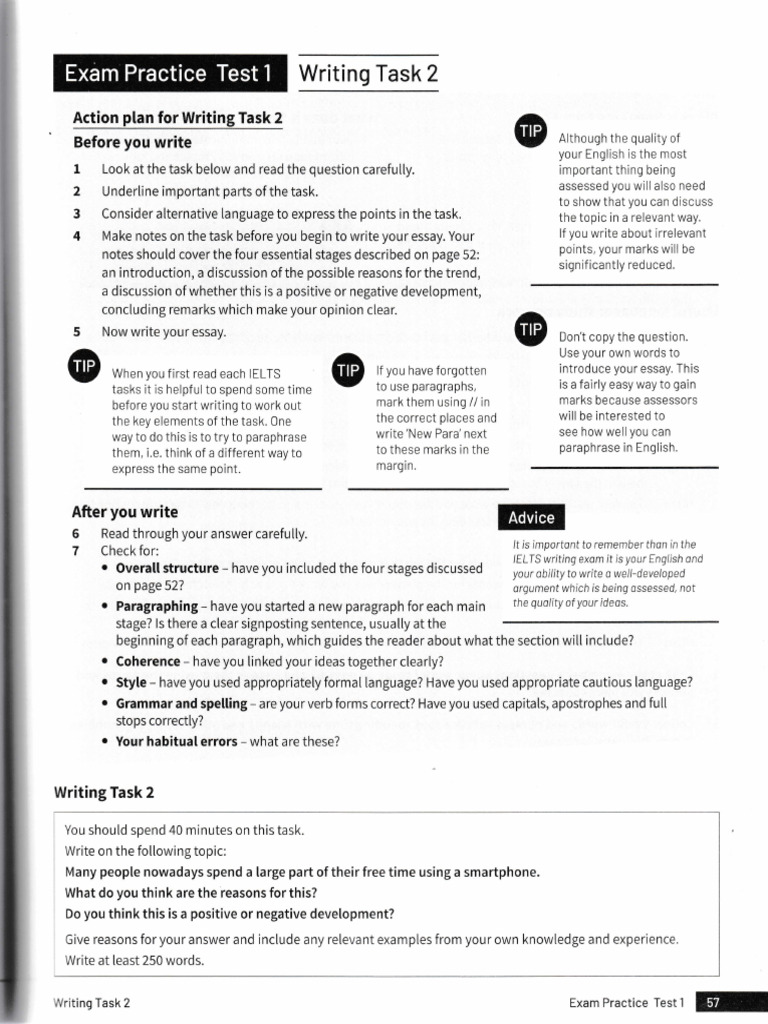 IELTS Writing Task 2 Action Plan | PDF