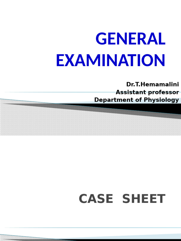 Clinical Examination Findings Summary | PDF | Medical Specialties
