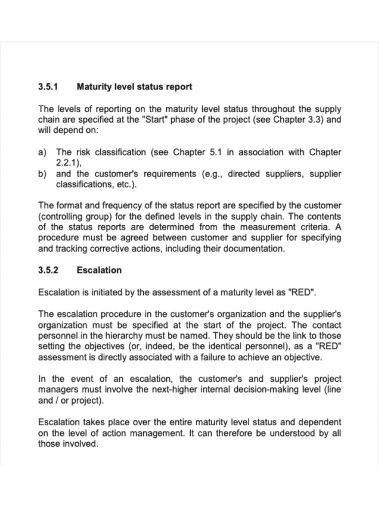 Maturity Level Status Reporting Guide | PDF | Supply Chain | Business