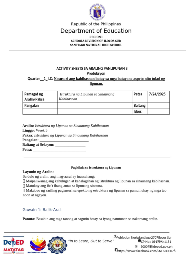 ADM - Interventions - ActivitySheets - AP8 24 | PDF