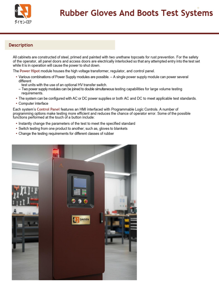 Rubber Goods Testing Systems Overview | PDF | Power Supply ...
