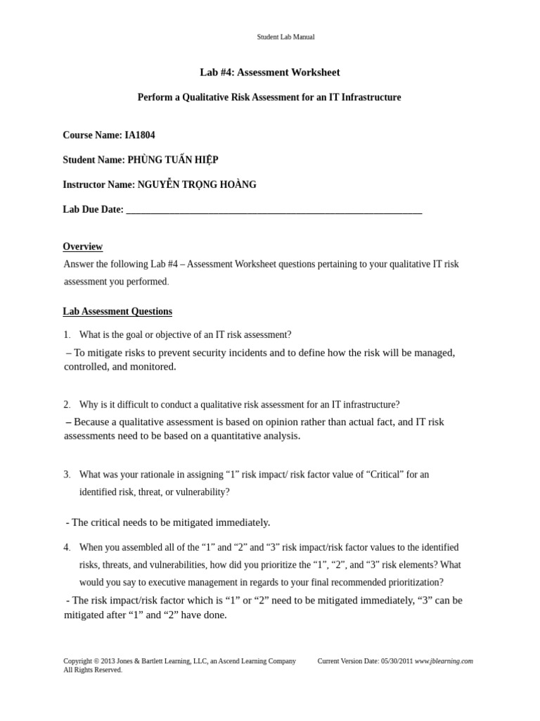 Qualitative IT Risk Assessment Guide | PDF | Security | Computer Security