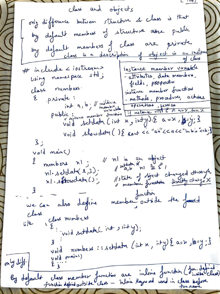 Class and Object | PDF