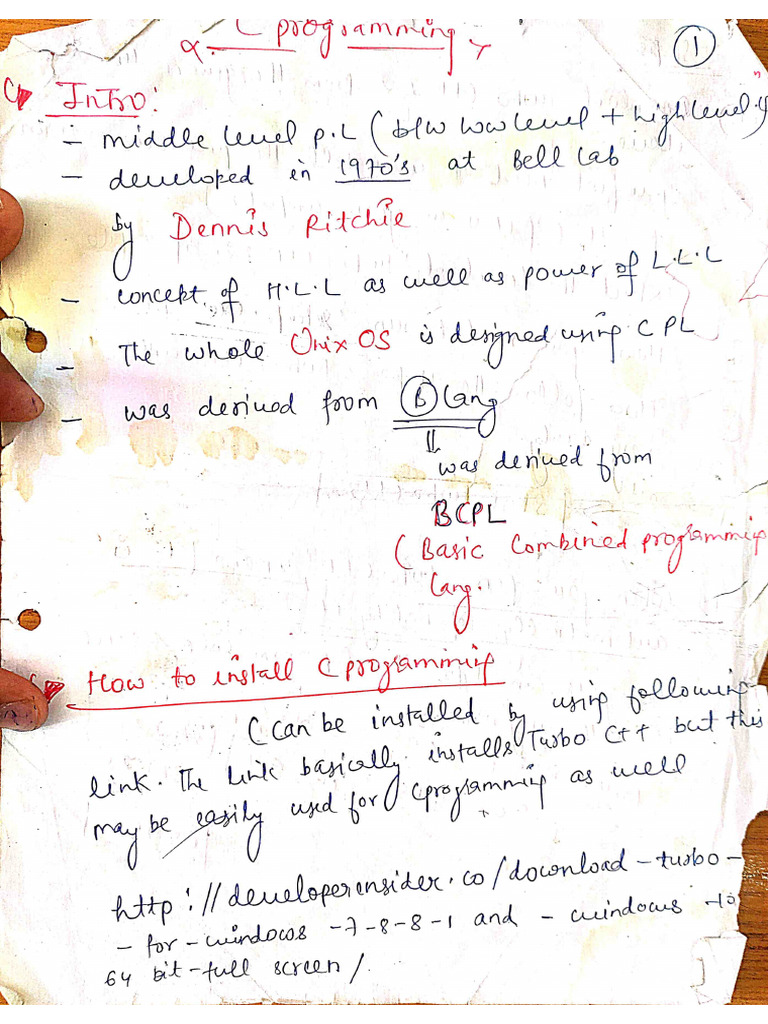 C Programming Notes (PIC) | PDF