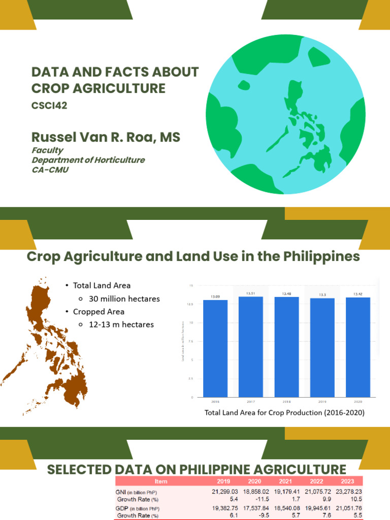 Philippine Crop Agriculture Insights | PDF | Agriculture | Economies