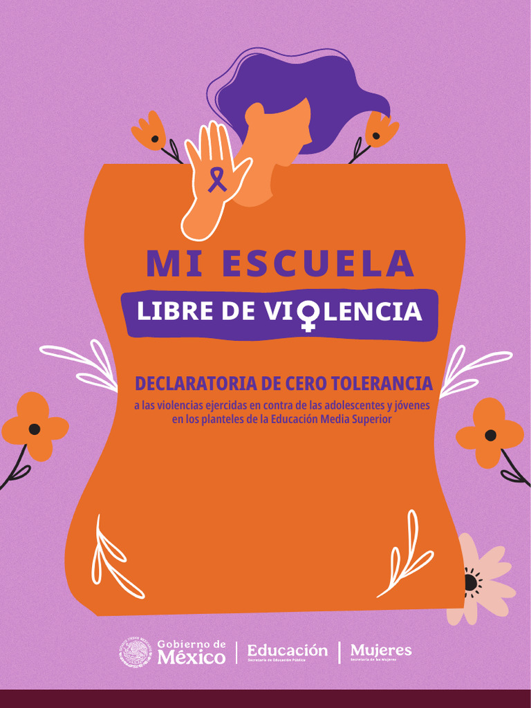 Cero Tolerancia a la Violencia Escolar | PDF | Violencia | La violencia ...