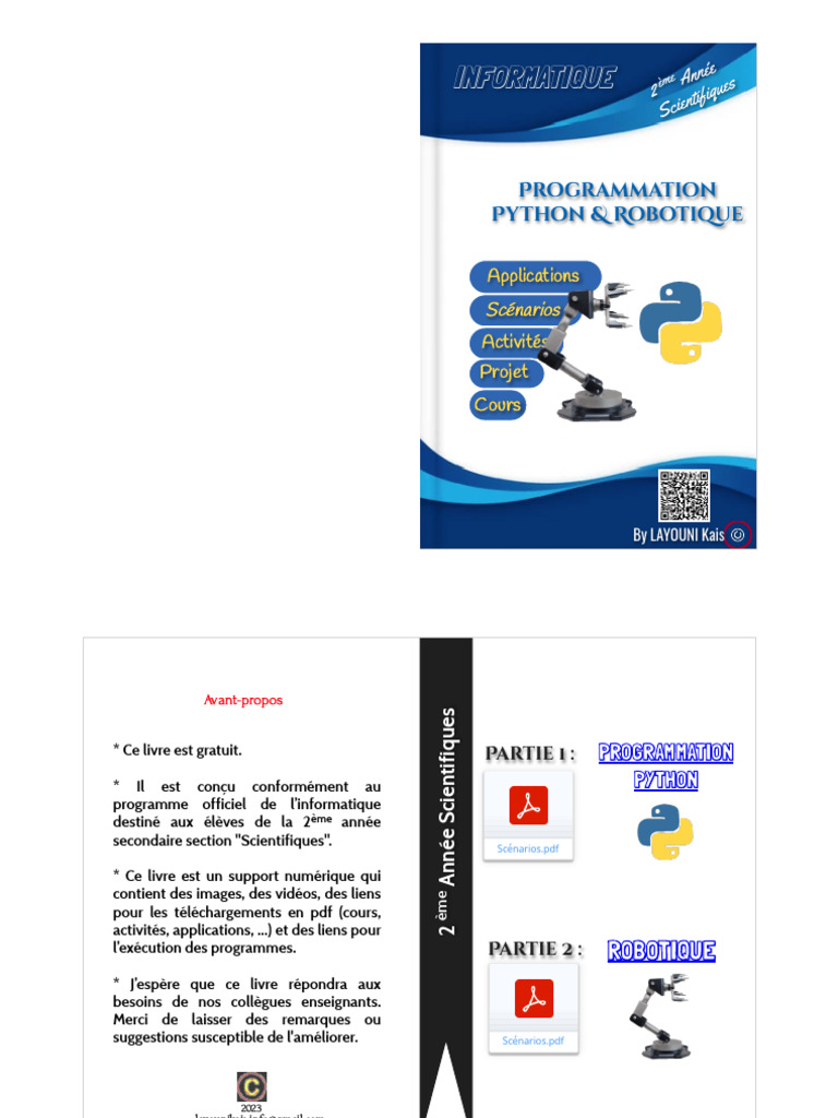 Programmation Python 2ème année S. | PDF | Booléen | Langage de ...