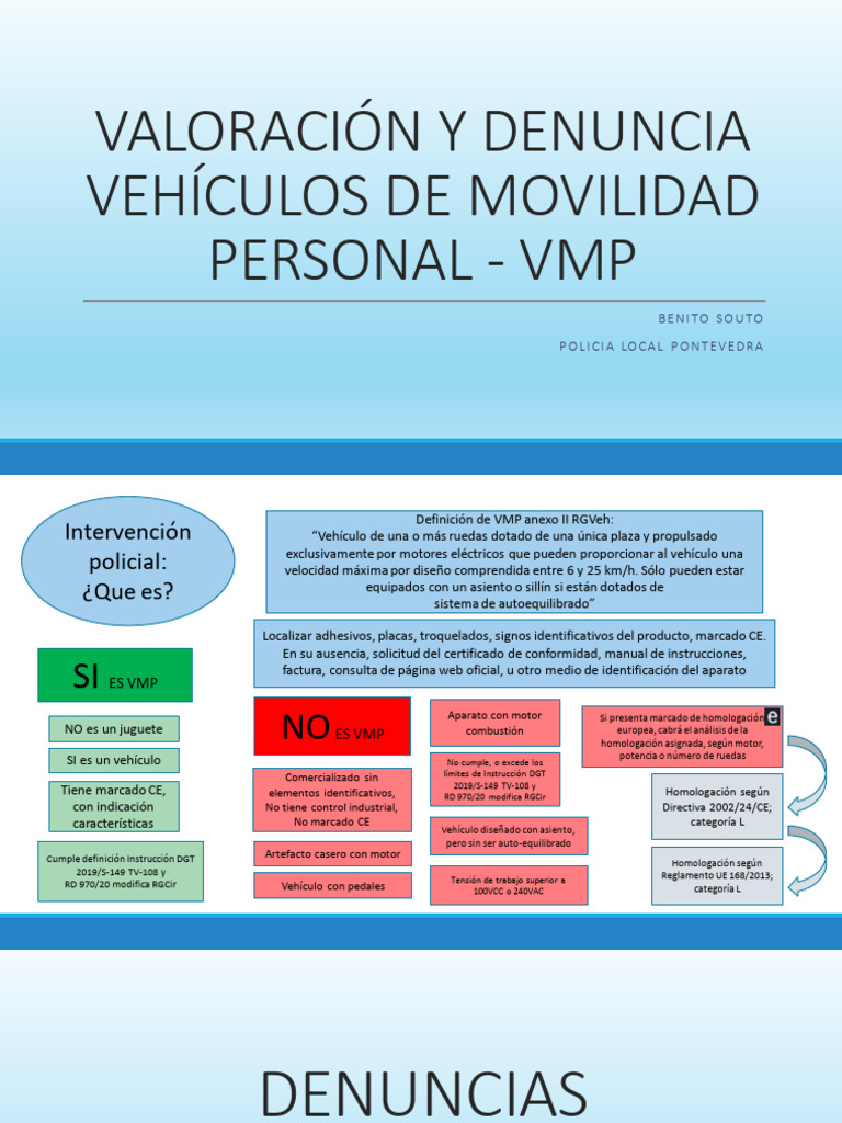 Normativa y Denuncias VMP en Pontevedra | PDF