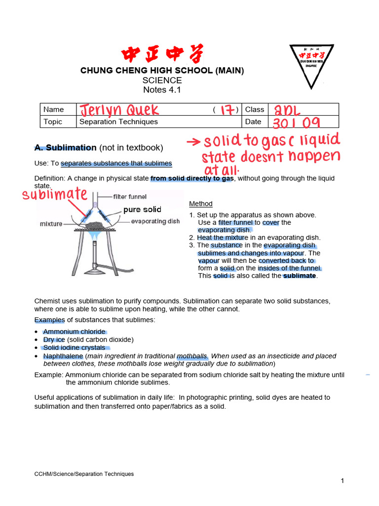 Overview of Separation Techniques | PDF | Filtration | Solubility