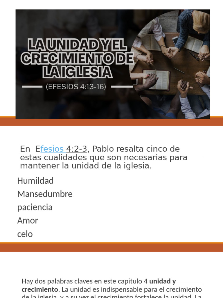 Claves para la Unidad en la Iglesia | PDF | Iglesia cristiana | Cristo ...