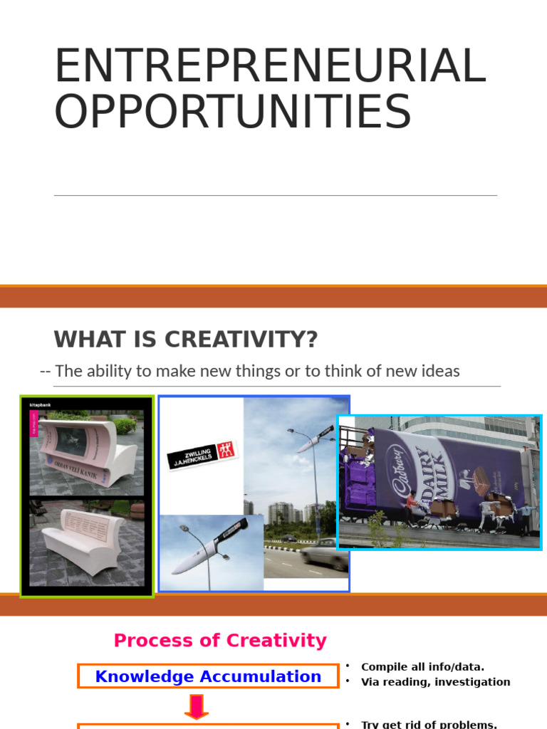 Creativity and Innovation in Entrepreneurship | PDF | Entrepreneurship ...