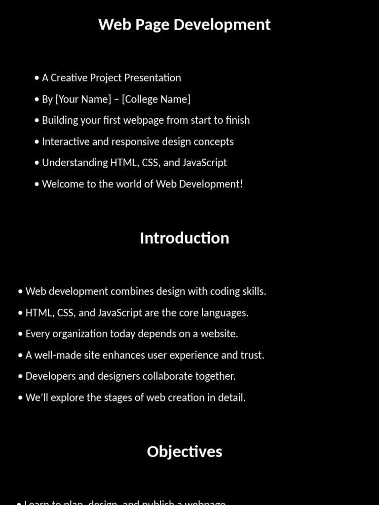 Web Development Basics: HTML, CSS, JS | PDF | World Wide Web | Internet ...