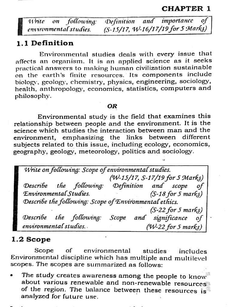 EVS PAPER-1 | PDF