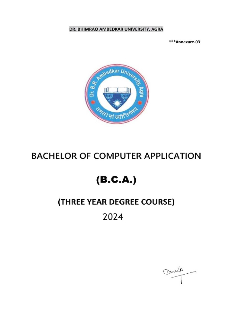 BCA Syllabus 2024 | PDF