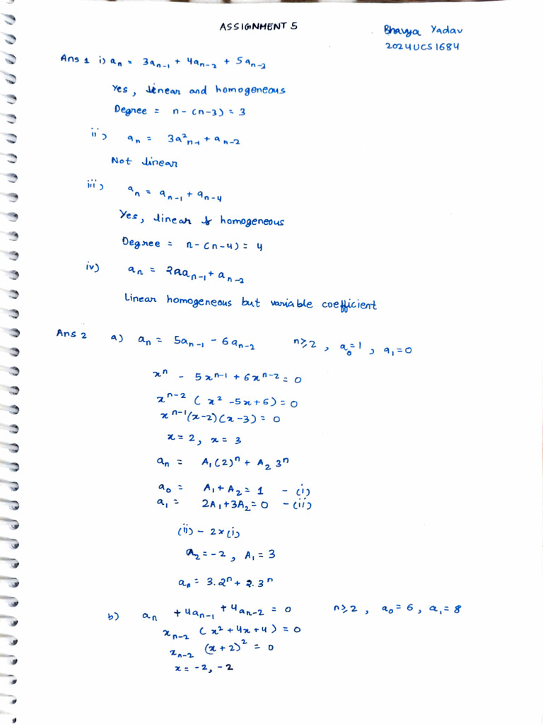 Discrete Assignment 5 | PDF
