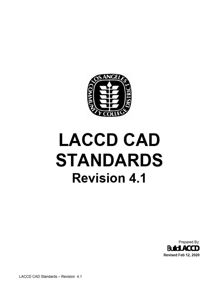 LACCD CAD Standards Revision 4.1 | PDF | Autodesk Revit | Building ...