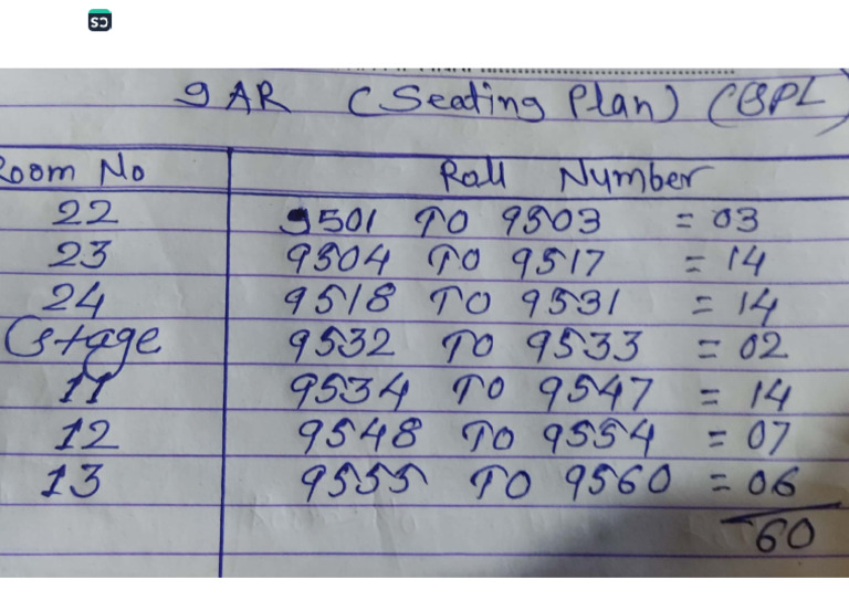 Seating Arrangement | PDF