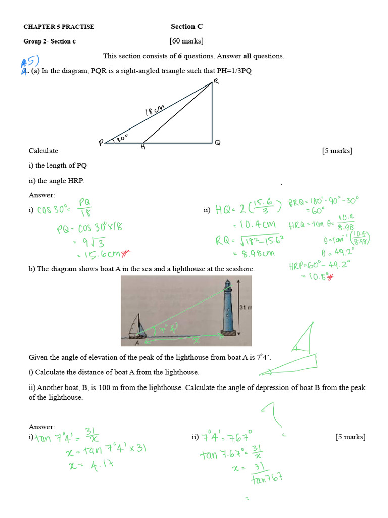 Open Chapter 5 Section C | PDF | Area | Triangle
