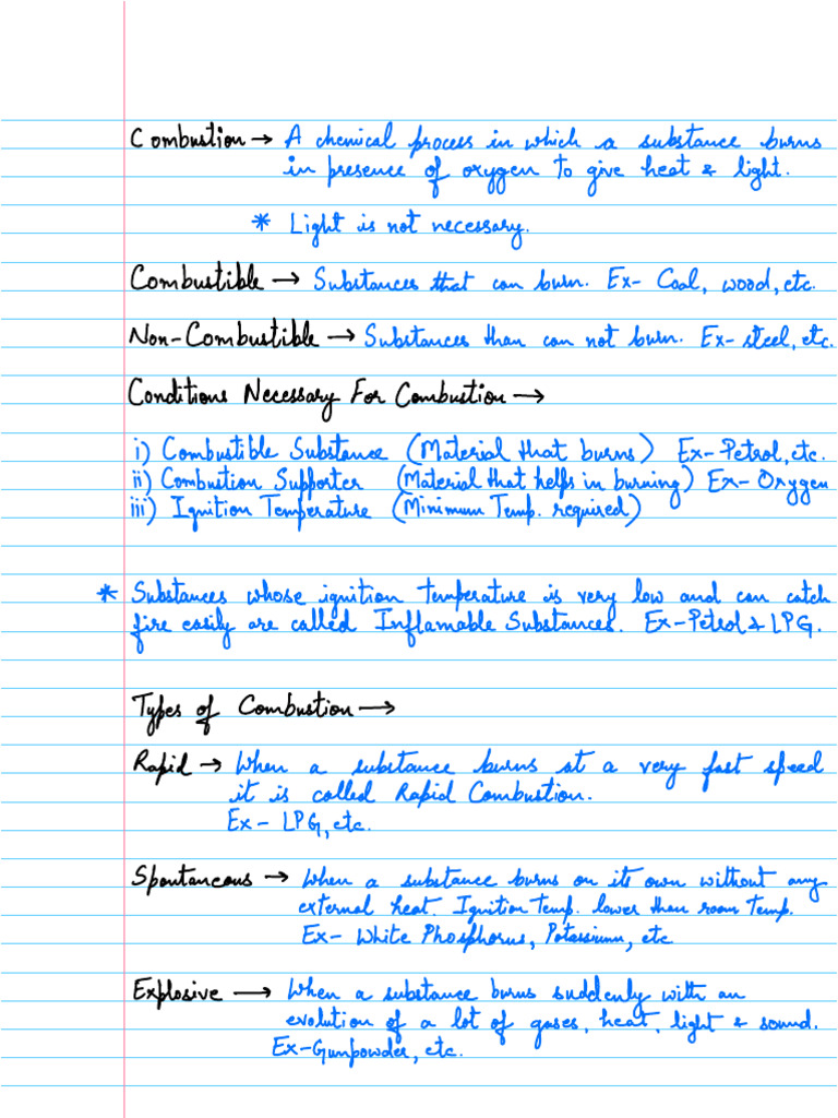 Ch 5 Combustion and Flame | PDF | Combustion | Fuels