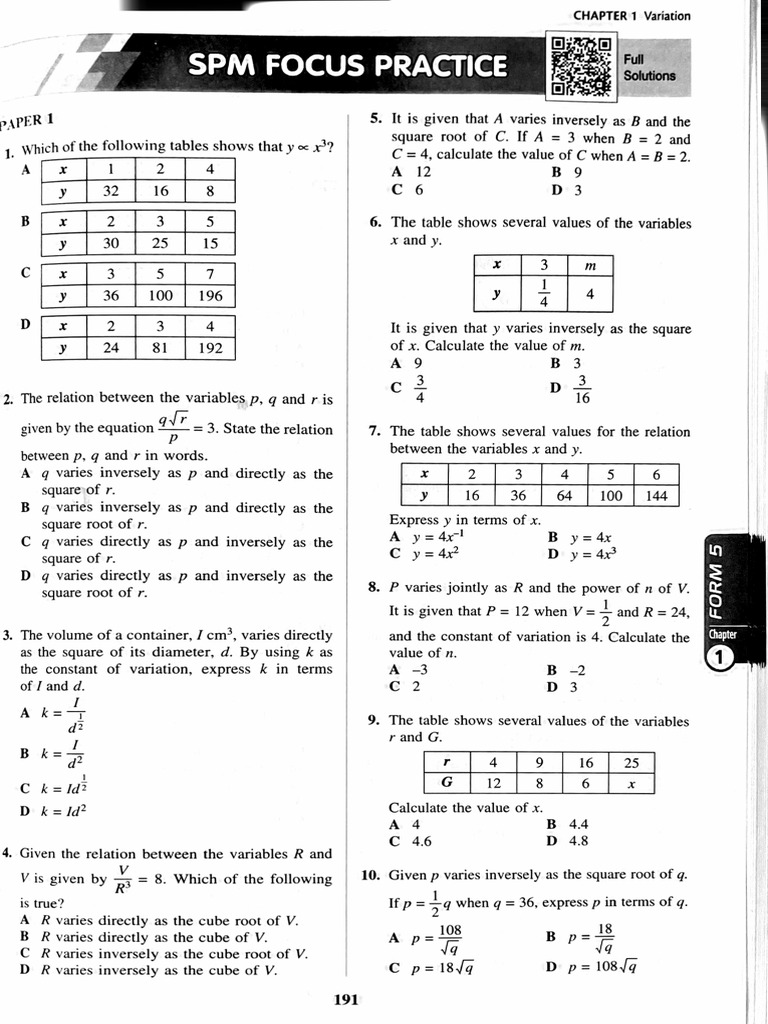 Math F5 Variation | PDF