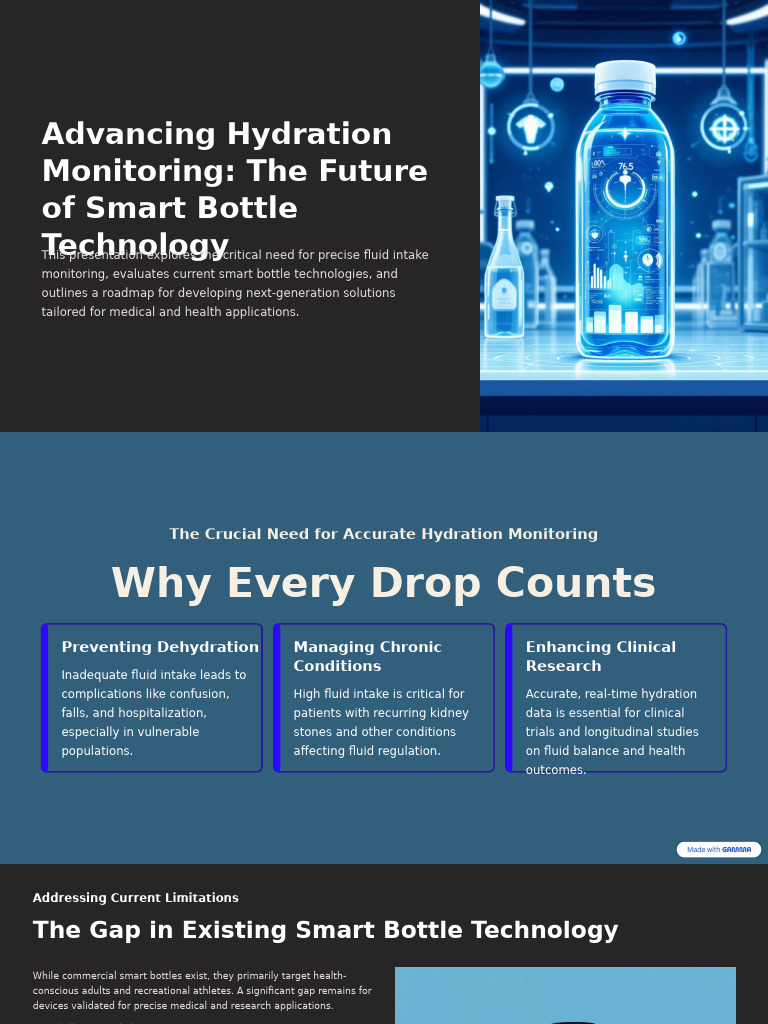 Next-Gen Smart Bottle for Hydration Monitoring | PDF | Dehydration | Sensor
