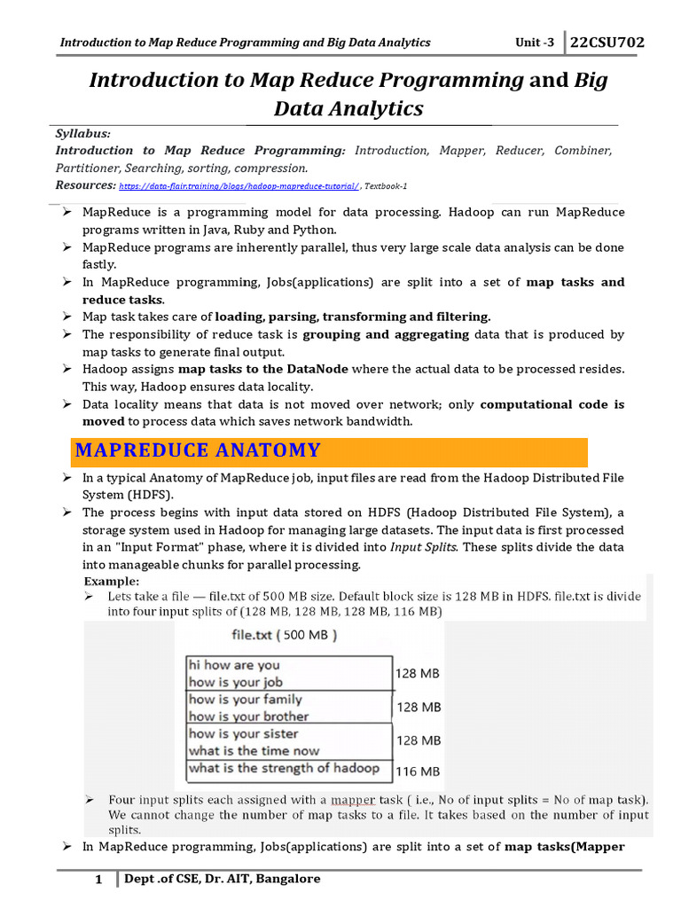 Map Reduce Programming Overview | PDF | Map Reduce | Apache Hadoop
