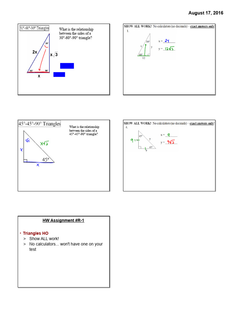 Triangle Side Relationships Explained | PDF