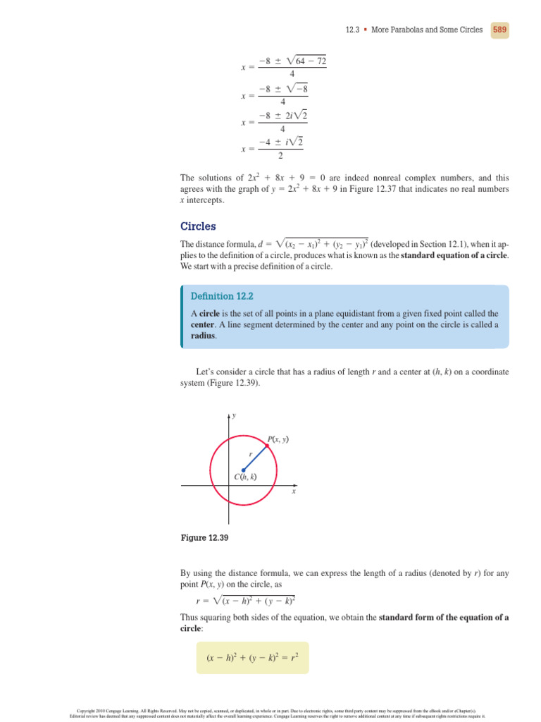 Understanding Circle Equations and Graphs | PDF | Circle | Equations