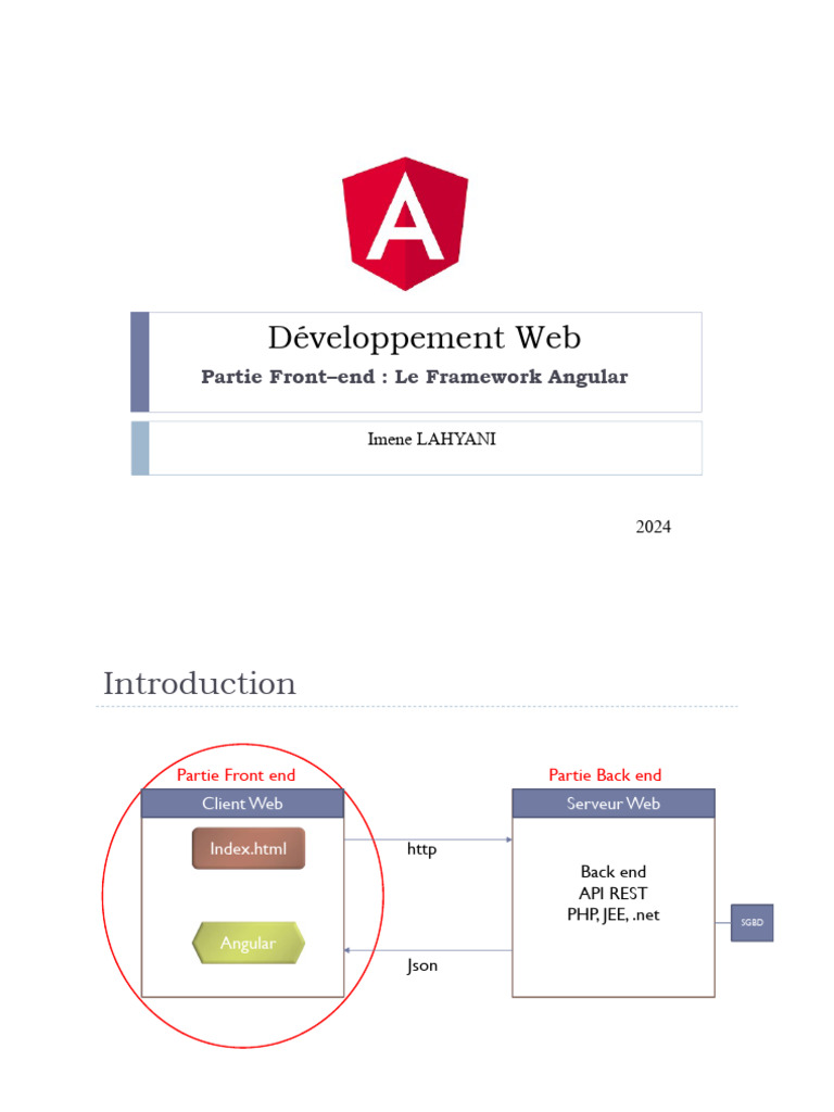 Introduction au Framework Angular | PDF | Internet | Internet et Web