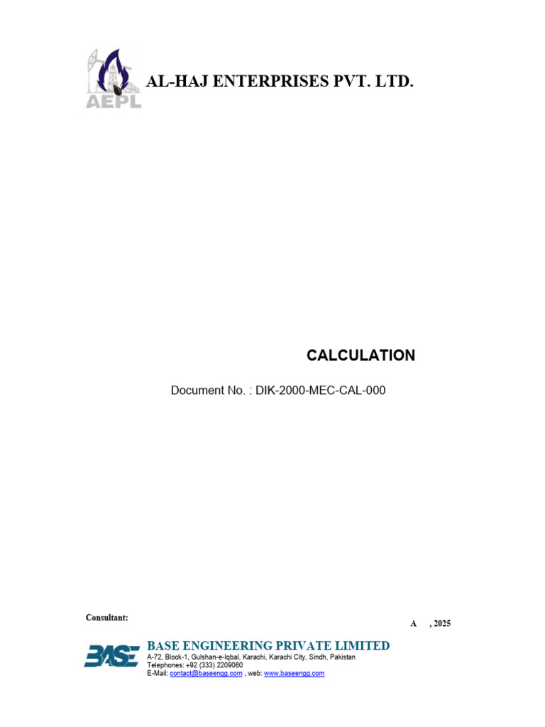 DIK 2000 MEC CAL 0004, R1 (Pipeline Thickness Calculation) | PDF | Pipe ...