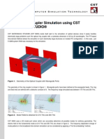 Optical Ring-Coupler Simulation Using CST MICROWAVE STUDIO