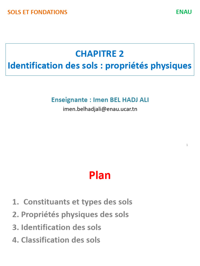 Propriétés et identification des sols | PDF | Matériaux naturels | La ...