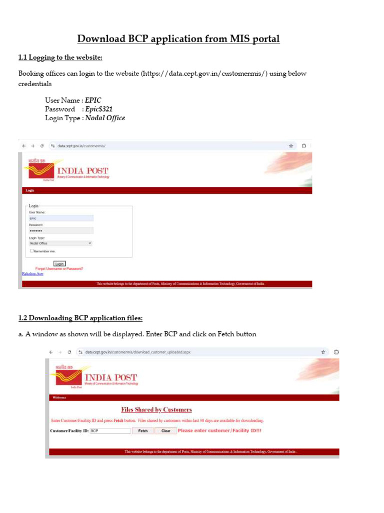 Download BCP Application Guide | PDF