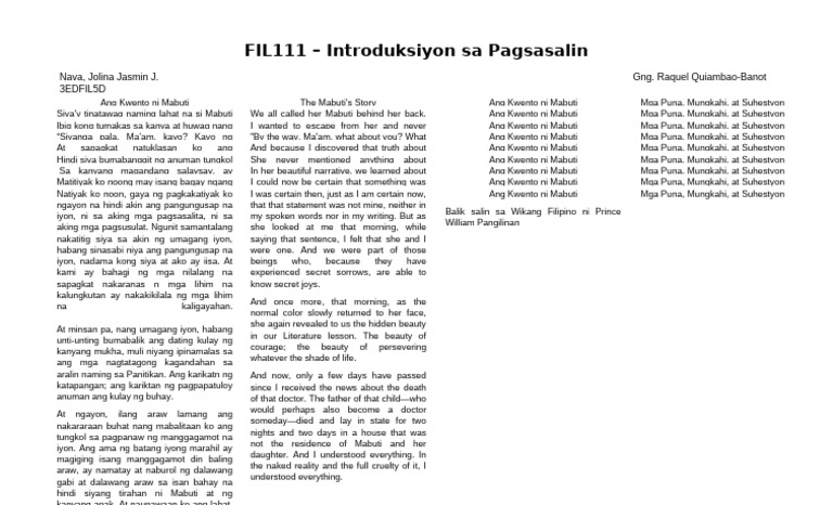 Pag Sasa Lin | PDF
