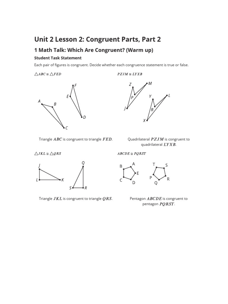 Geometry 2 2 Lesson Teacher Presentation Materials | PDF